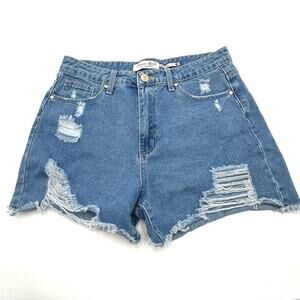 DENIM BLVD - LOS ANGELES women's jean shorts SIZE MEDIUM - M